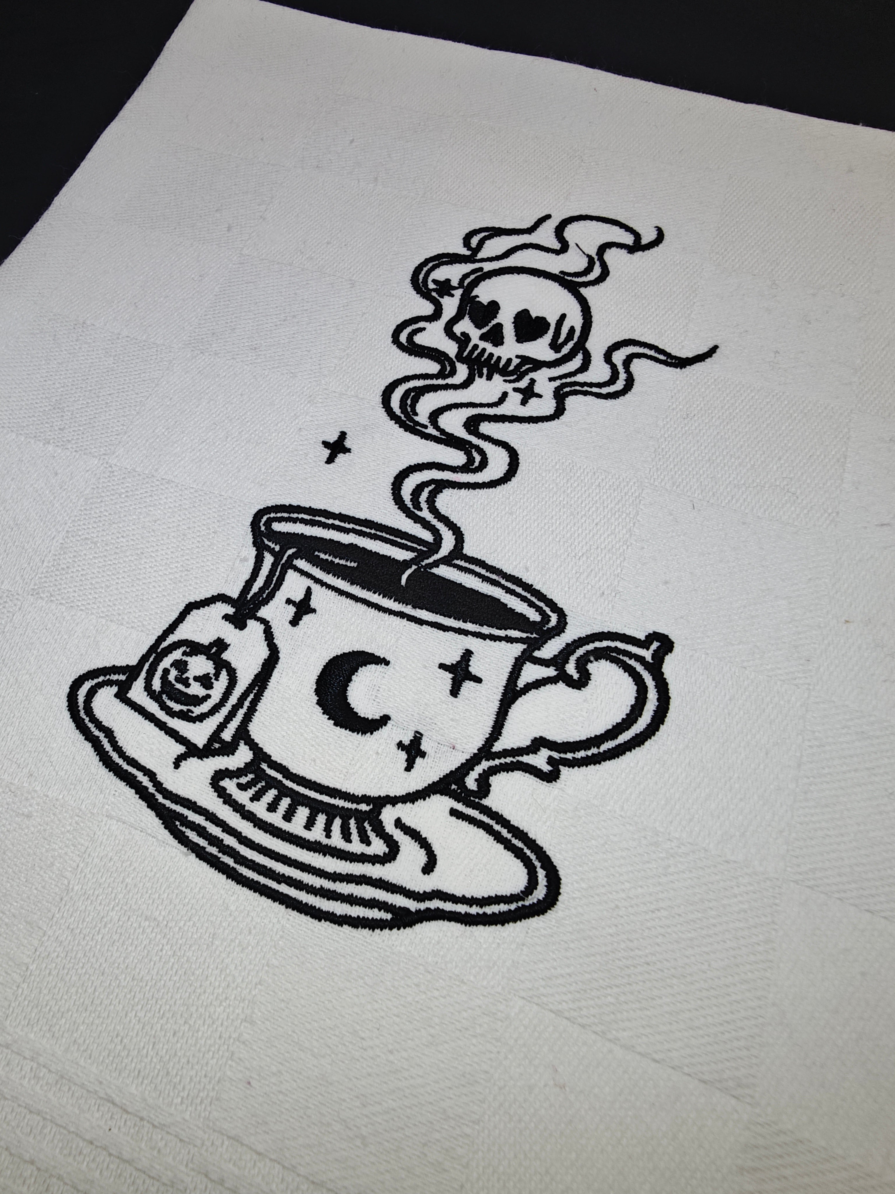 Poison Teatime - Canovaccio da Cucina Bianco