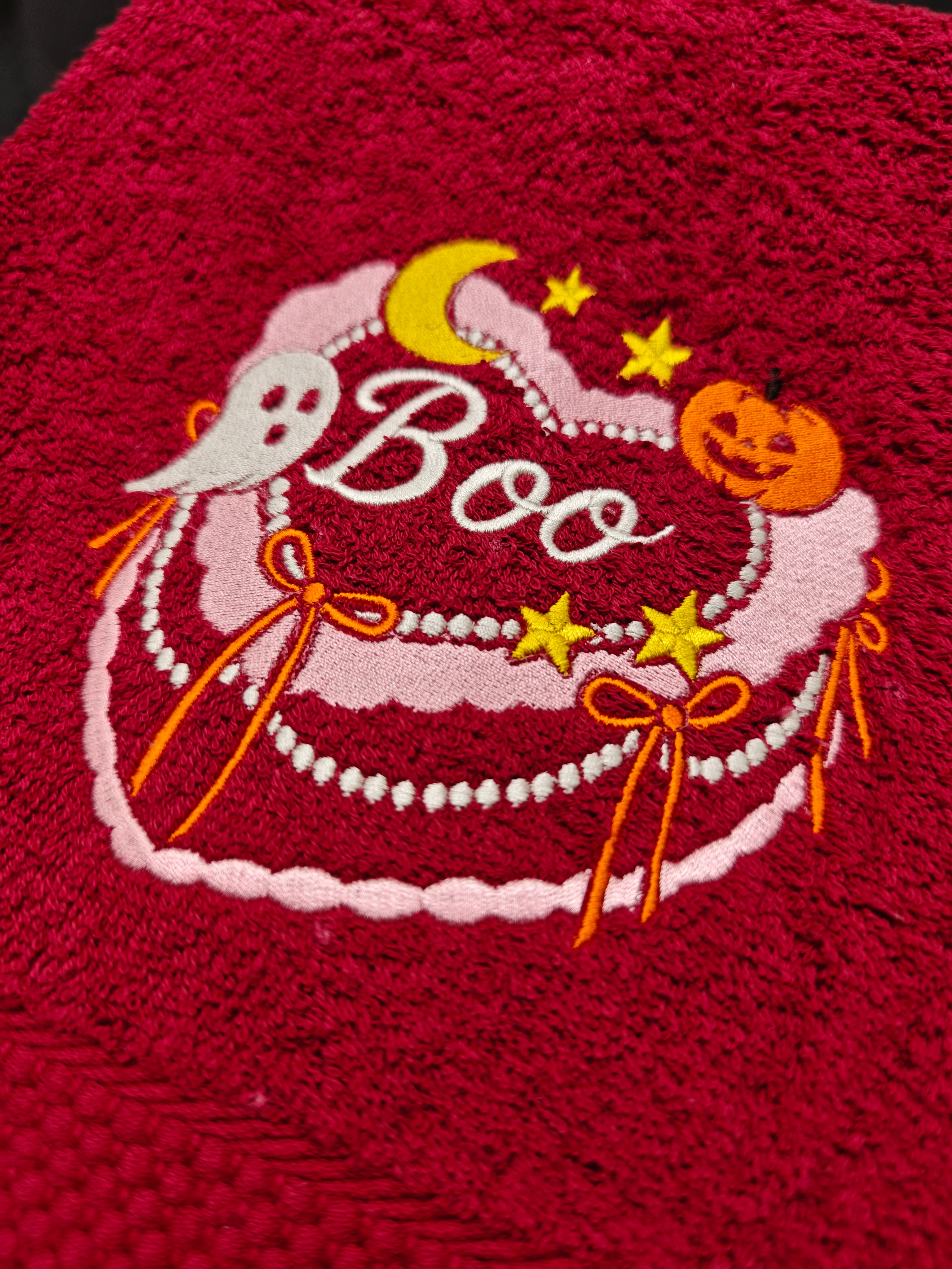 Haunted Treats - Set Asciugamani Bagno Bordeaux