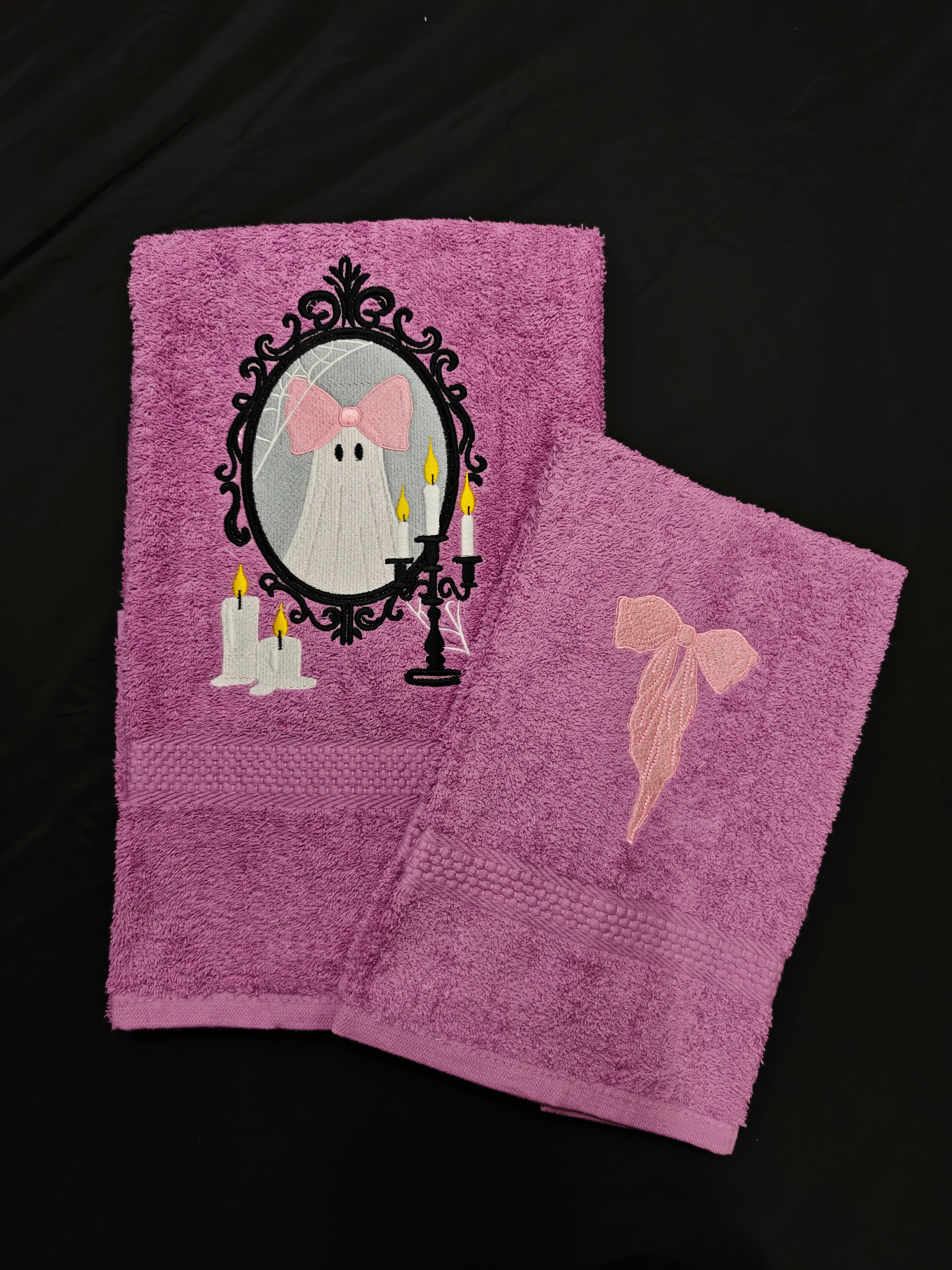 Spooky Mirror - Set Asciugamani Bagno Viola