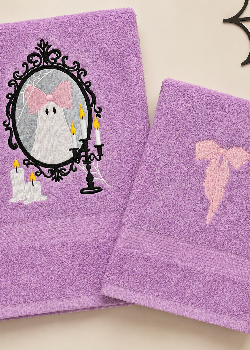 Spooky Mirror - Set Asciugamani Bagno Viola