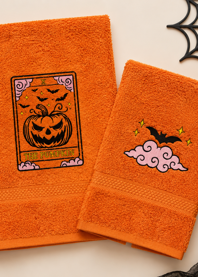 Pumpkin Arcana - Set Asciugamani Bagno Arancione