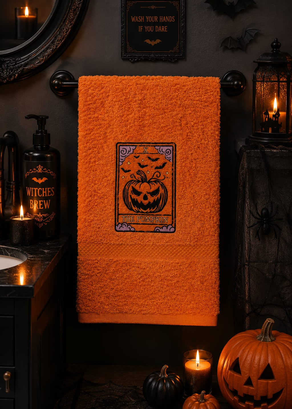 Pumpkin Arcana - Set Asciugamani Bagno Arancione