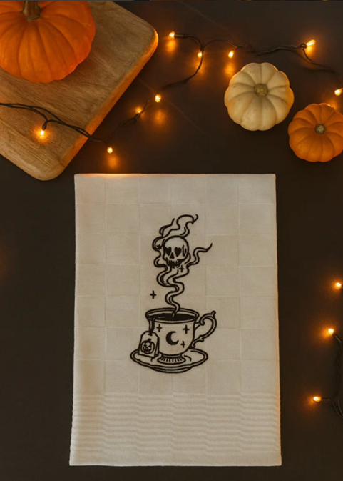 Poison Teatime - Canovaccio da Cucina Bianco